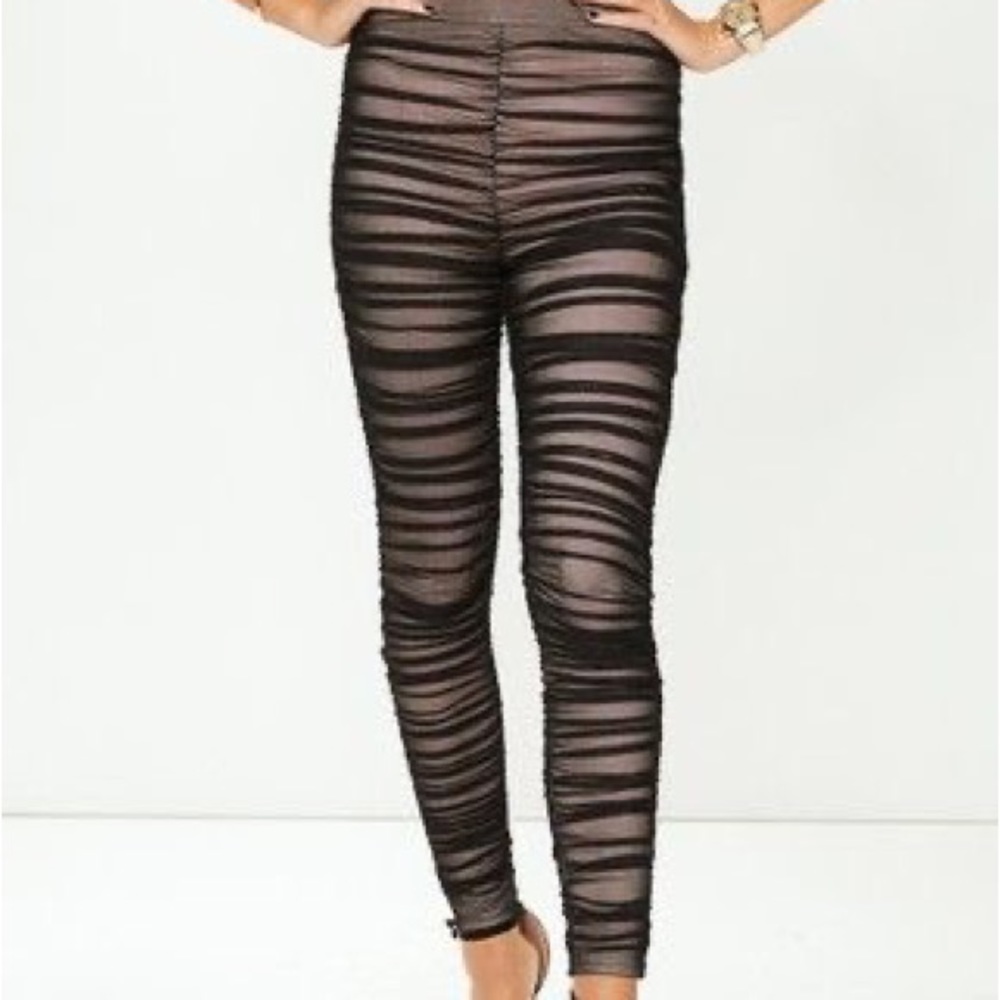 Mesh Ruched Leggings